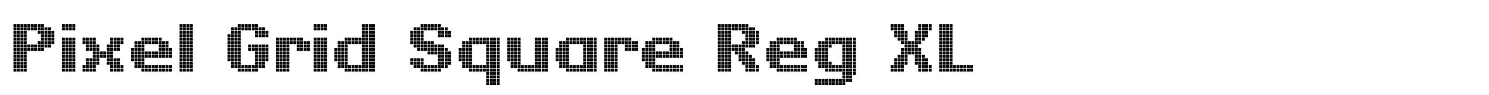 Pixel Grid Square Reg XL